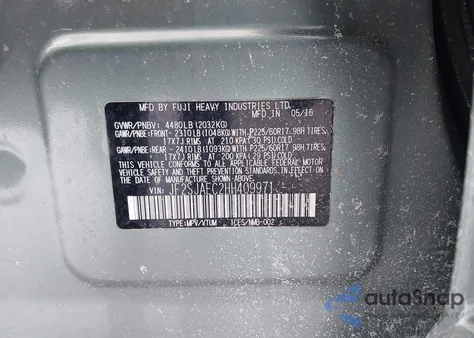 2017 Subaru Forester 2.5I Premium z USA, uszkodzony, nr VIN JF2SJAEC2HH409971